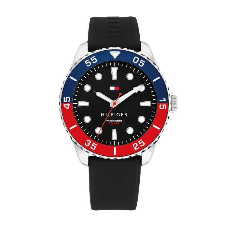 Tommy Hilfiger Oceanic Black Dial Watch- 1792201